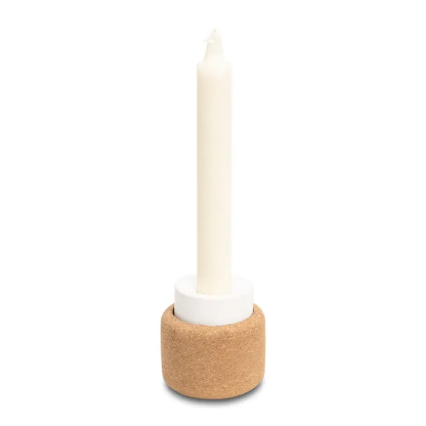 ECLAT two-sided candleholder Beige