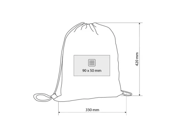 SNEAKERS drawstring ruksak - BRUNO Crna