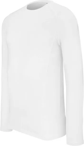  ADULTS' LONG-SLEEVED BASE LAYER SPORTS T-SHIRT - Proact White