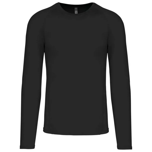  ADULTS' LONG-SLEEVED BASE LAYER SPORTS T-SHIRT - Proact Black