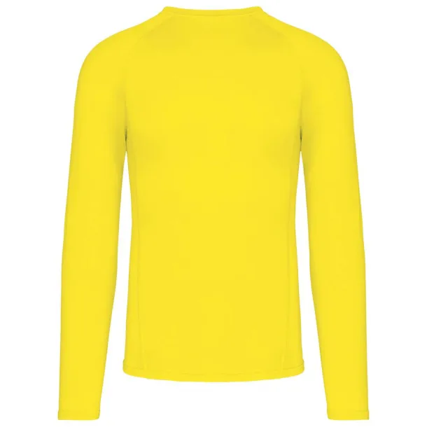  ADULTS' LONG-SLEEVED BASE LAYER SPORTS T-SHIRT - Proact Flashy Yellow