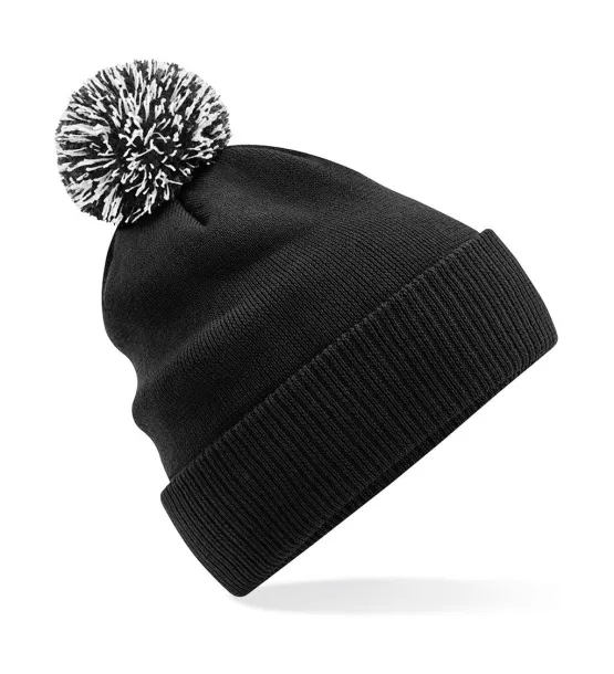  Recycled Snowstar® Beanie - Beechfield Black Bijela