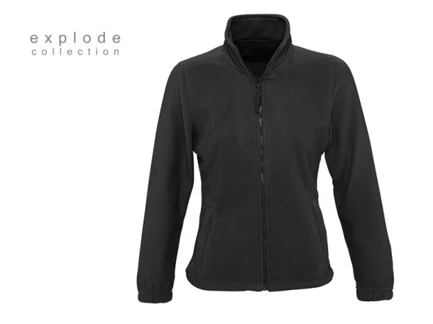 POLARIS LADY polar fleece sweatshirt/jacket - EXPLODE Dark gray