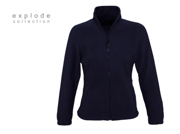 POLARIS LADY polar fleece sweatshirt/jacket - EXPLODE Blue