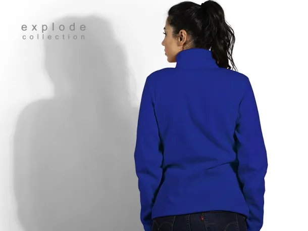 POLARIS LADY polar fleece sweatshirt/jacket - EXPLODE Royal blue