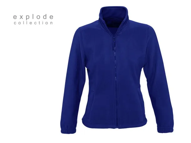 POLARIS LADY polar fleece sweatshirt/jacket - EXPLODE Royal blue