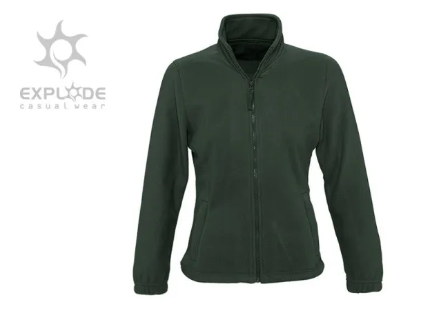 POLARIS LADY polar fleece sweatshirt/jacket - EXPLODE Green