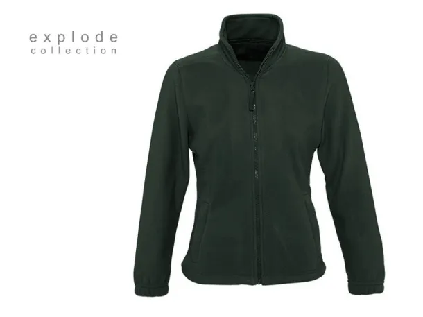 POLARIS LADY polar fleece sweatshirt/jacket - EXPLODE Green