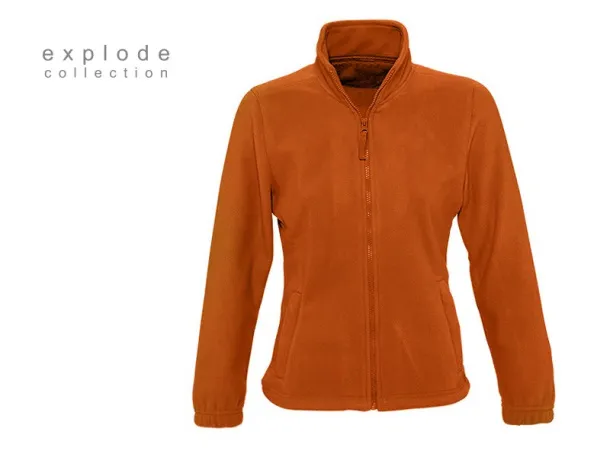 POLARIS LADY polar fleece sweatshirt/jacket - EXPLODE Orange