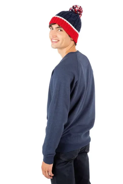  KNITTED BEANIE - K-UP Red White