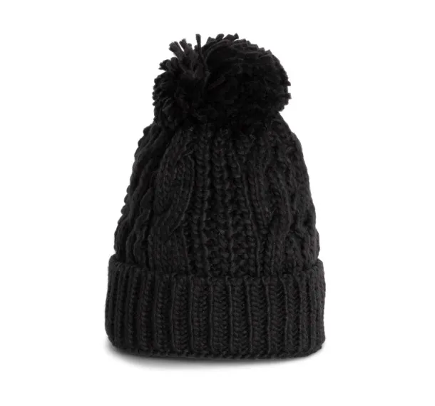  KNITTED BEANIE - K-UP Black