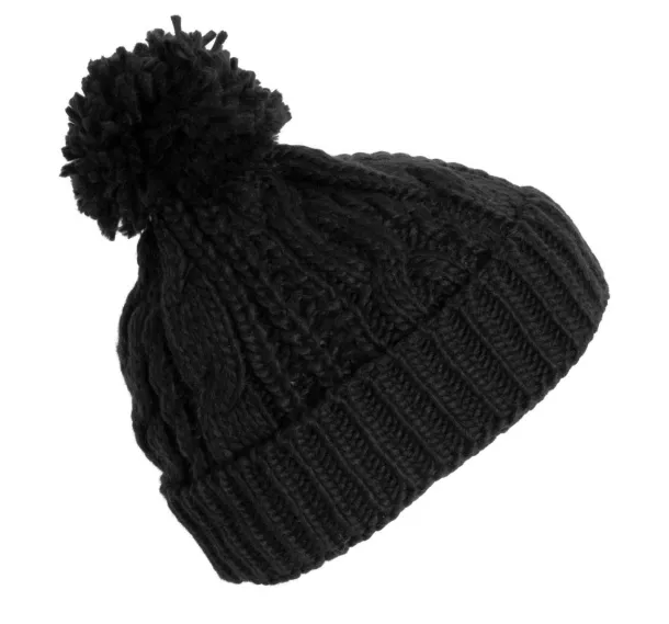  KNITTED BEANIE - K-UP Black