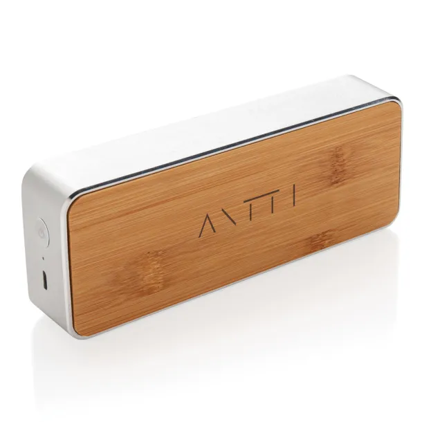  Nevada Bamboo 3W wireless speaker - XD Xclusive Grey Black