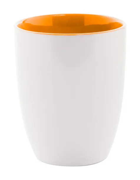 Maia šalica, 300 ml Narančasta Bijela
