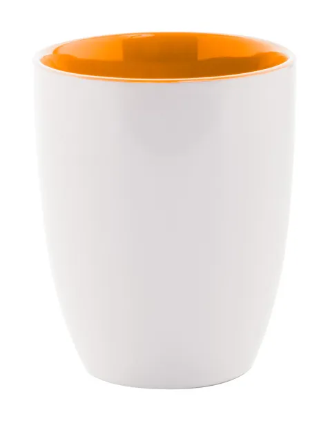 Maia šalica, 300 ml Narančasta Bijela
