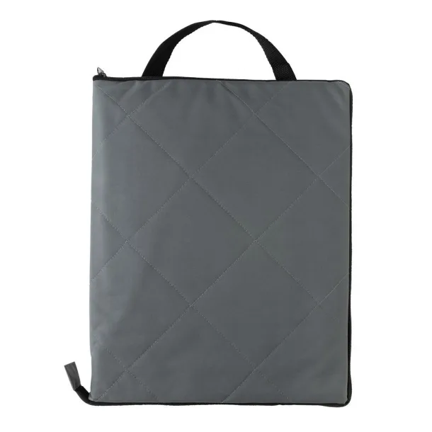  Impact Aware™ RPET foldable quilted picnic blanket - XD Collection Anthracite 