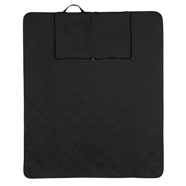  Impact Aware™ RPET foldable quilted picnic blanket - XD Collection Black 