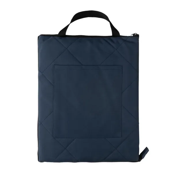  Impact Aware™ RPET foldable quilted picnic blanket - XD Collection Navy Blue 