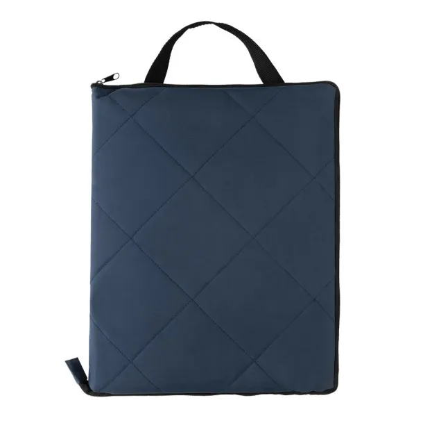  Impact Aware™ RPET foldable quilted picnic blanket - XD Collection Navy Blue 