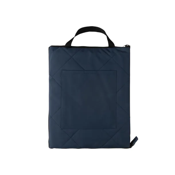  Impact Aware™ RPET foldable quilted picnic blanket - XD Collection Navy Blue 