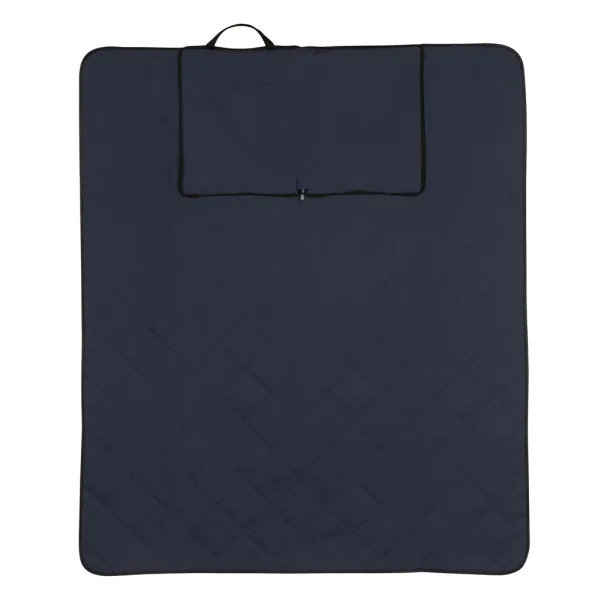  Impact Aware™ RPET foldable quilted picnic blanket - XD Collection Navy Blue 