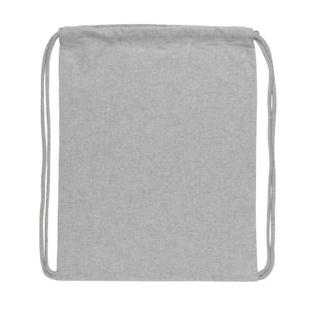  Impact AWARE™ Recycled cotton drawstring backpack 145gr - XD Collection Grey 