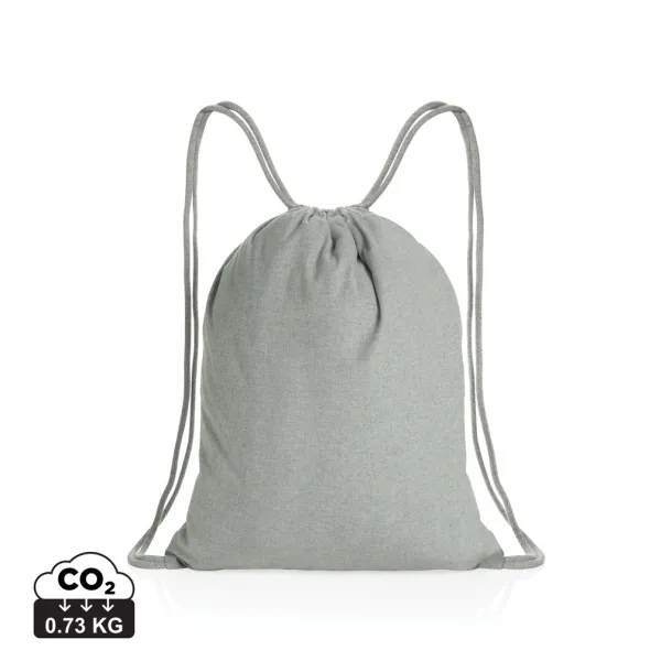  Impact AWARE™ Recycled cotton drawstring backpack 145gr - XD Collection Grey 