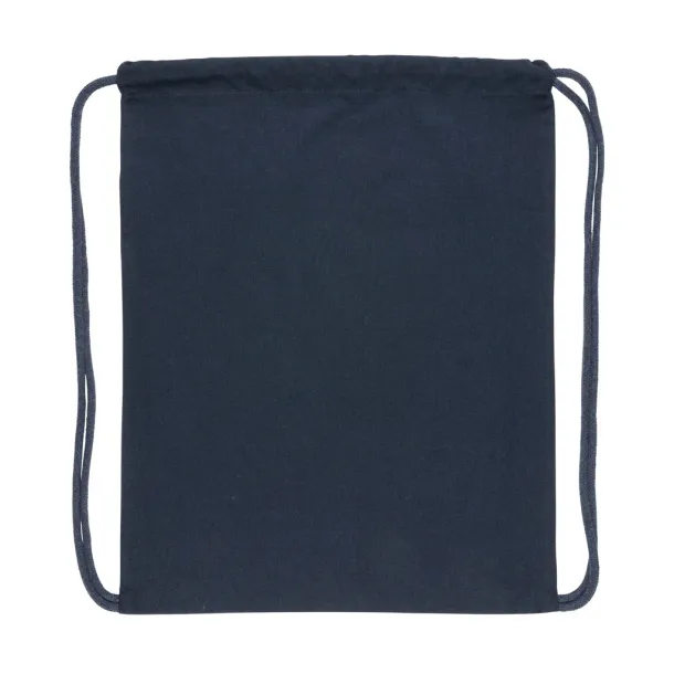  Impact AWARE™ Recycled cotton drawstring backpack 145gr - XD Collection Navy Blue 