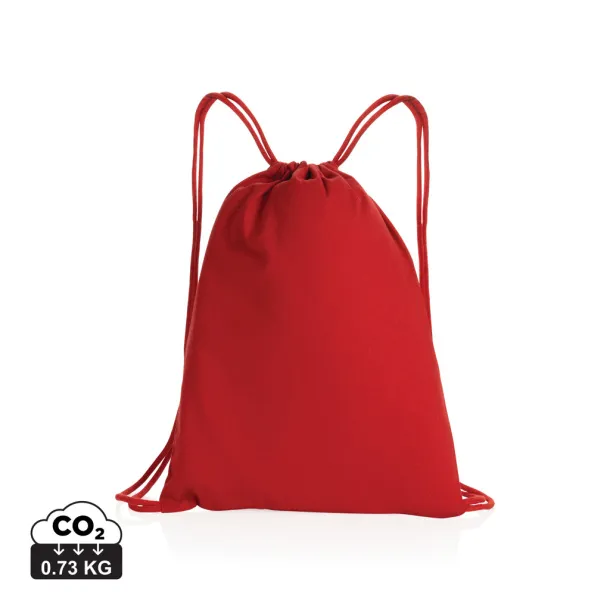  Impact AWARE™ Recycled cotton drawstring backpack 145gr - XD Collection Red 