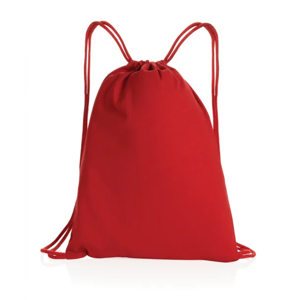  Impact AWARE™ Recycled cotton drawstring backpack 145gr - XD Collection Red 