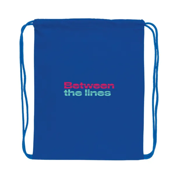  Impact AWARE™ Recycled cotton drawstring backpack 145gr - XD Collection Plava