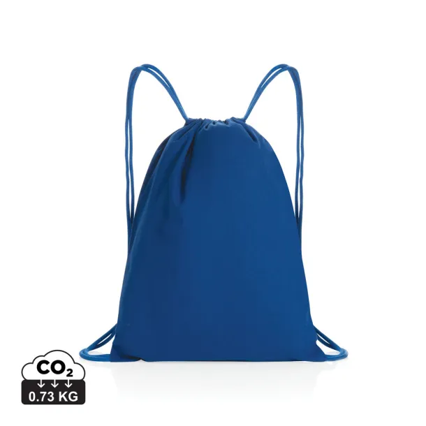  Impact AWARE™ Recycled cotton drawstring backpack 145gr - XD Collection blue 