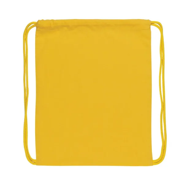  Impact AWARE™ Recycled cotton drawstring backpack 145gr - XD Collection Yellow 