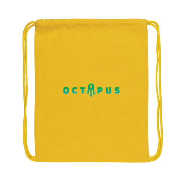  Impact AWARE™ Recycled cotton drawstring backpack 145gr - XD Collection Yellow 