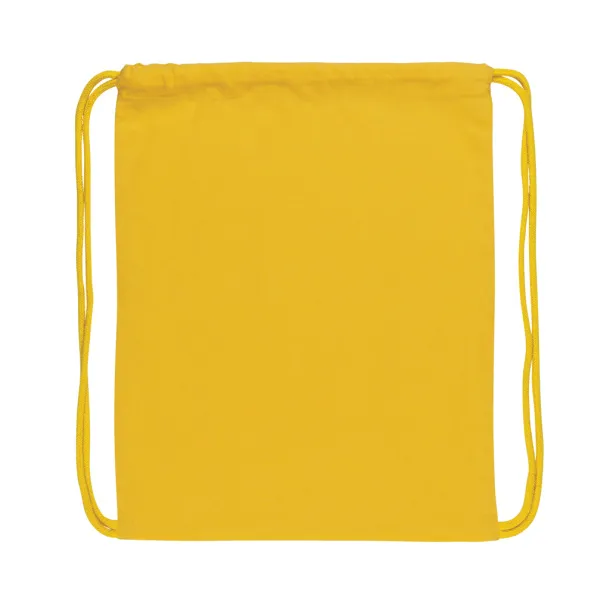  Impact AWARE™ Recycled cotton drawstring backpack 145gr - XD Collection Yellow 