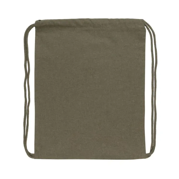  Impact AWARE™ Recycled cotton drawstring backpack 145gr - XD Collection Green 