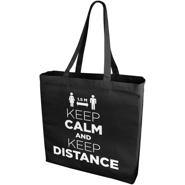 Odessa pamučna tote torba, 220 g/m² Crna