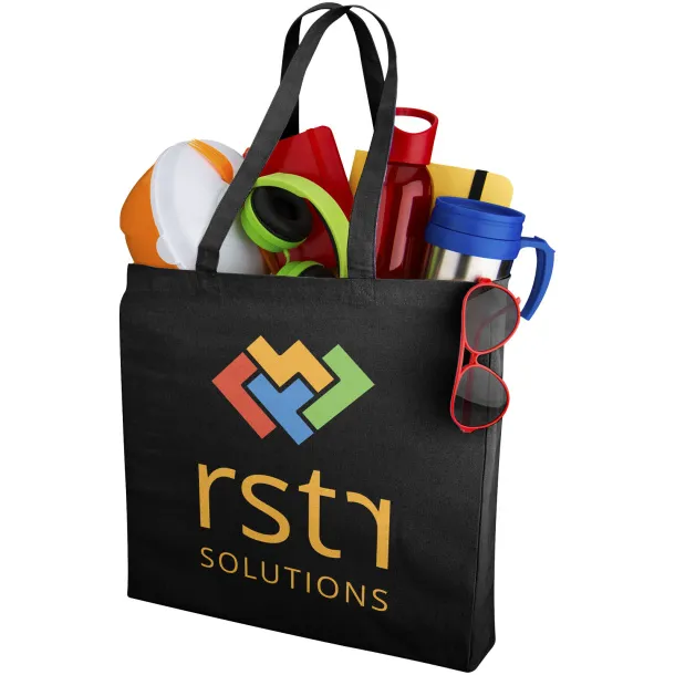 Odessa 220 g/m² cotton tote bag Crna