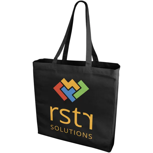 Odessa 220 g/m² cotton tote bag Crna