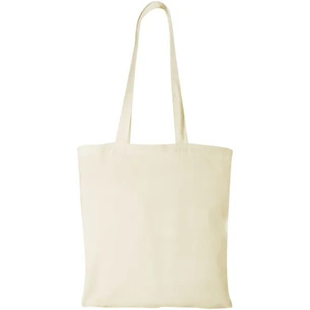 Madras 140 g/m² cotton tote bag Natural