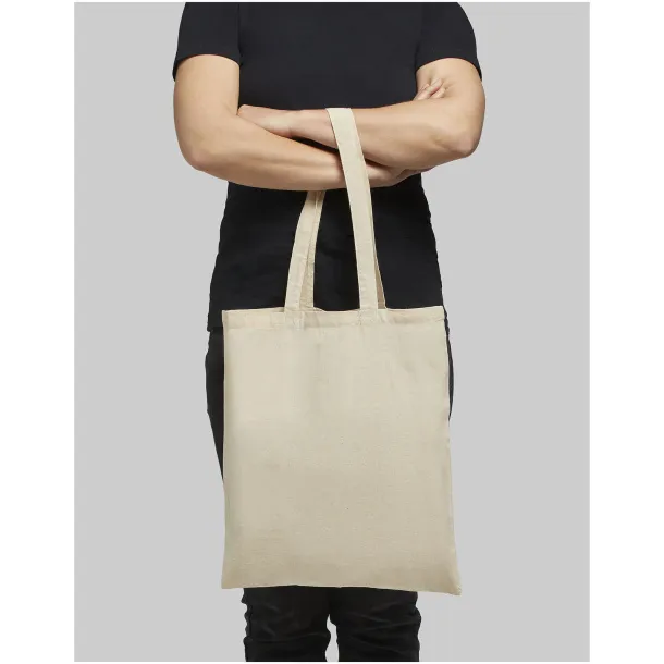 Madras 140 g/m² cotton tote bag Natural