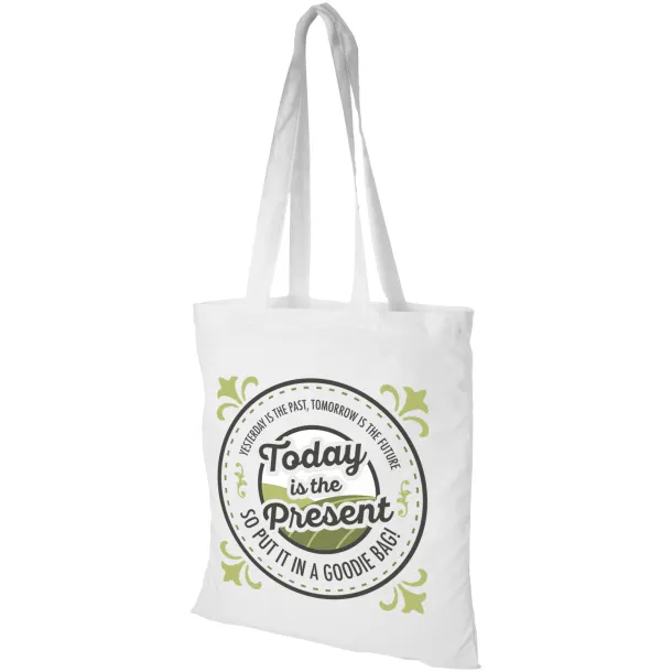 Madras 140 g/m² cotton tote bag White