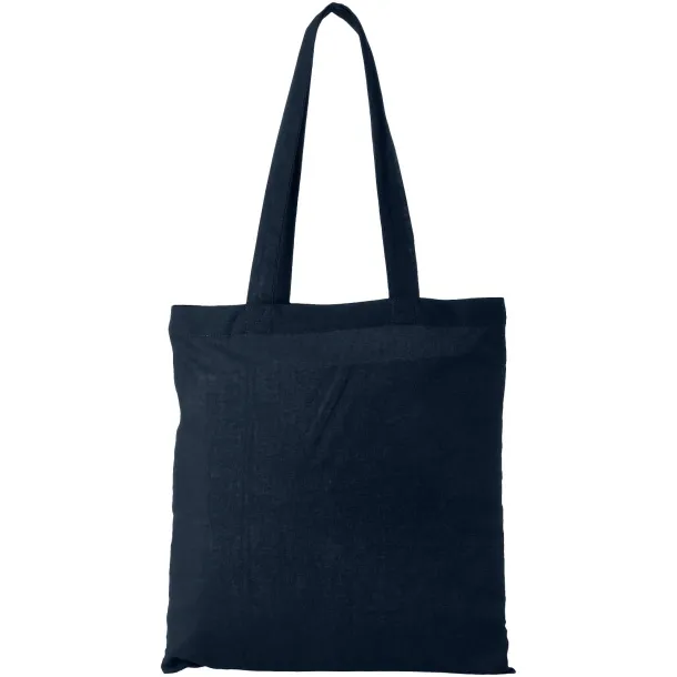 Madras 140 g/m² cotton tote bag Navy Blue