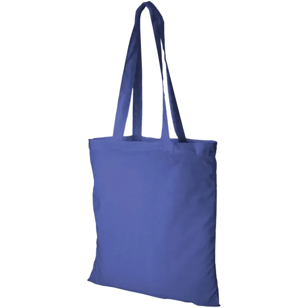 Madras 140 g/m² cotton tote bag Royal blue