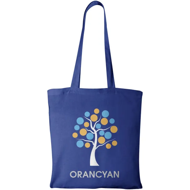 Madras 140 g/m² cotton tote bag Royal blue