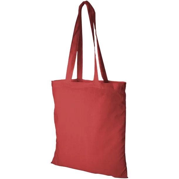 Madras 140 g/m² cotton tote bag Red