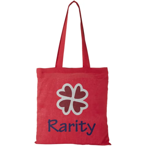 Madras 140 g/m² cotton tote bag Red