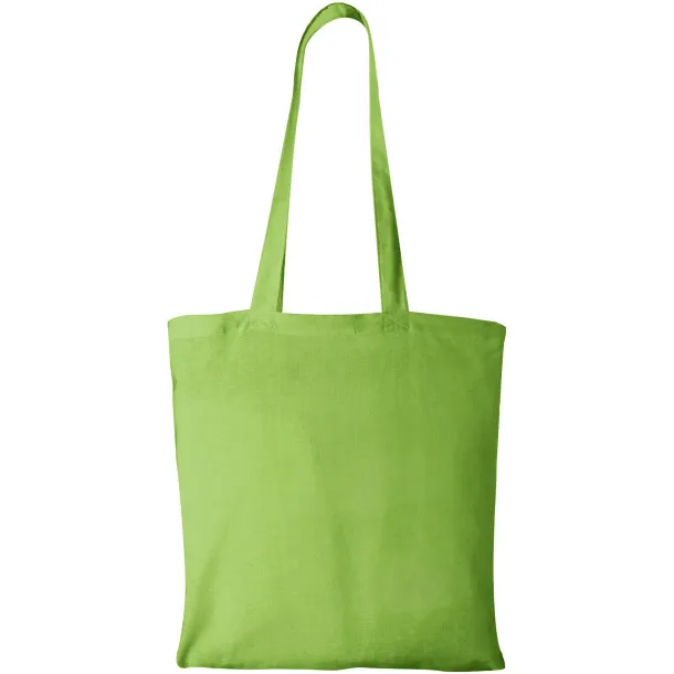 Madras 140 g/m² cotton tote bag Lime