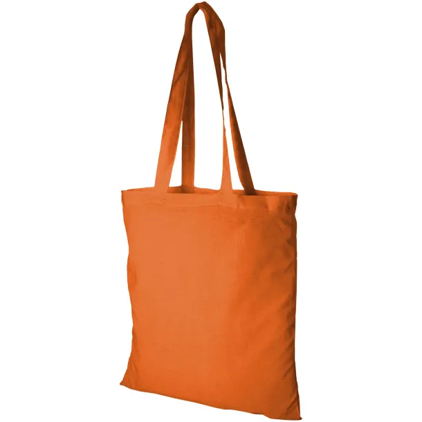 Madras 140 g/m² cotton tote bag Orange