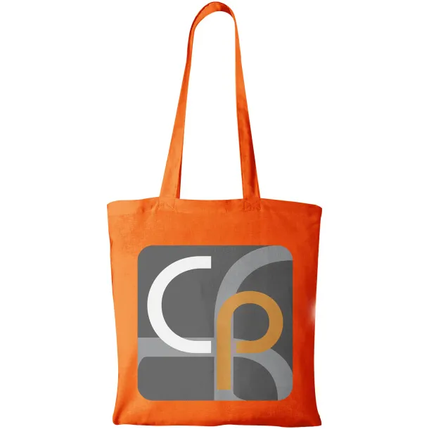 Madras 140 g/m² cotton tote bag Orange